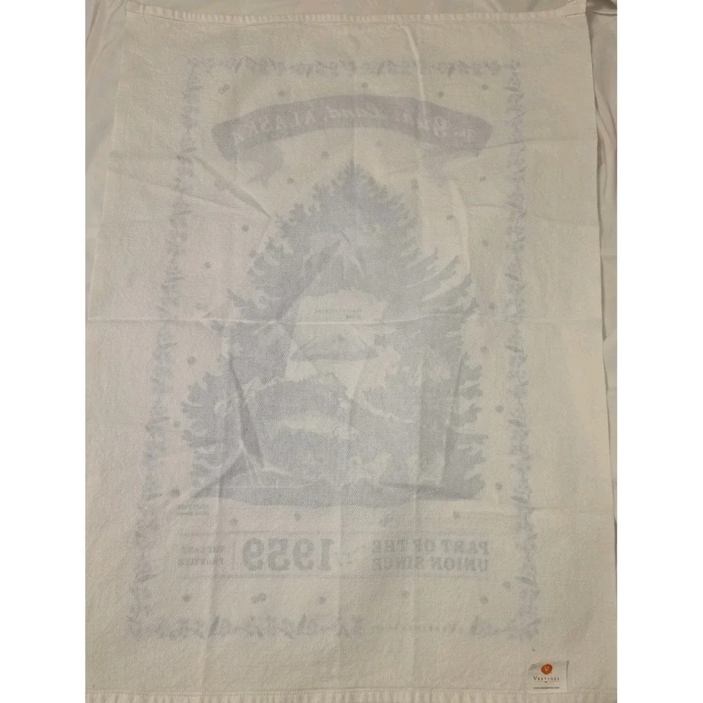 Vestiges Inc 2012‎ Alaska State Kitchen Dish Tea  Towel Blue/White